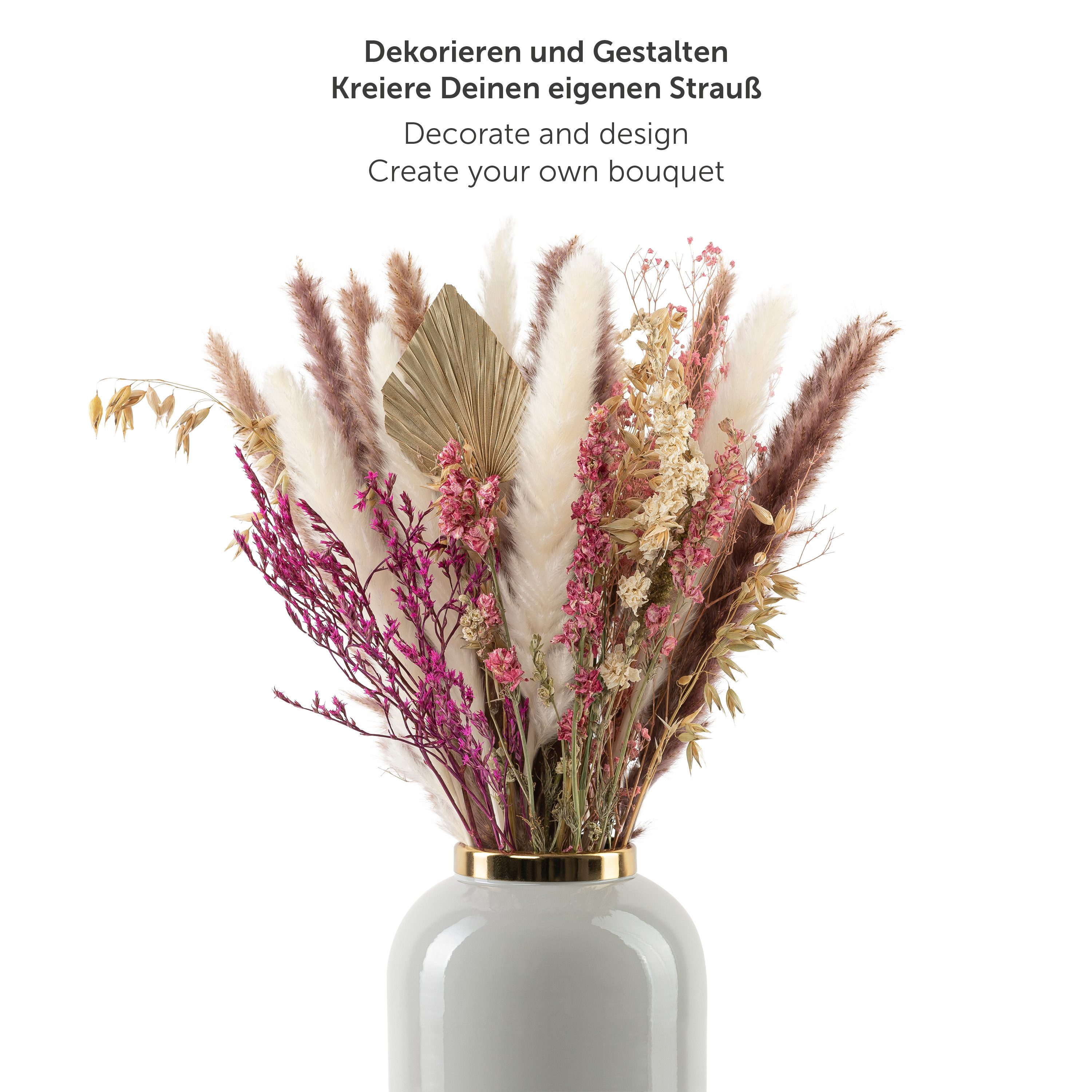 Kunstpflanze getrocknet - Trockenblumen, Ideales Dekoelement Pampasgras, Blumtal, Höhe 58 cm, 30, 50 oder 100 Stück – Bild 4 von 5