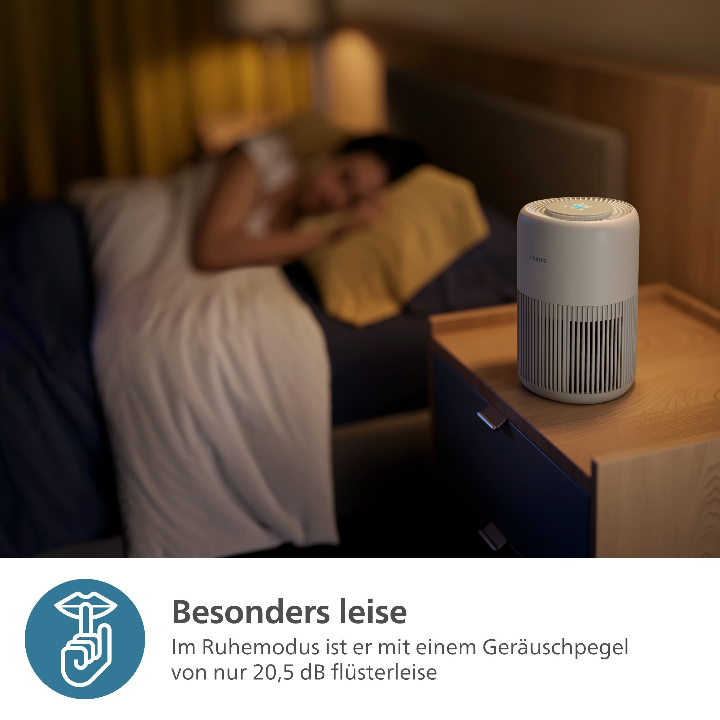 Philips Luftreiniger PureProtect Mini 900 Series AC0951/13, für 50 m² Räume, HEPA 13 Filter App