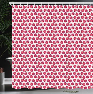 Abakuhaus Duschvorhang Moderner Digitaldruck mit 12 Haken auf Stoff Wasser Resistent Breite 175 cm, Höhe 180 cm, Obst Watercolourartentwurf Pomegranates