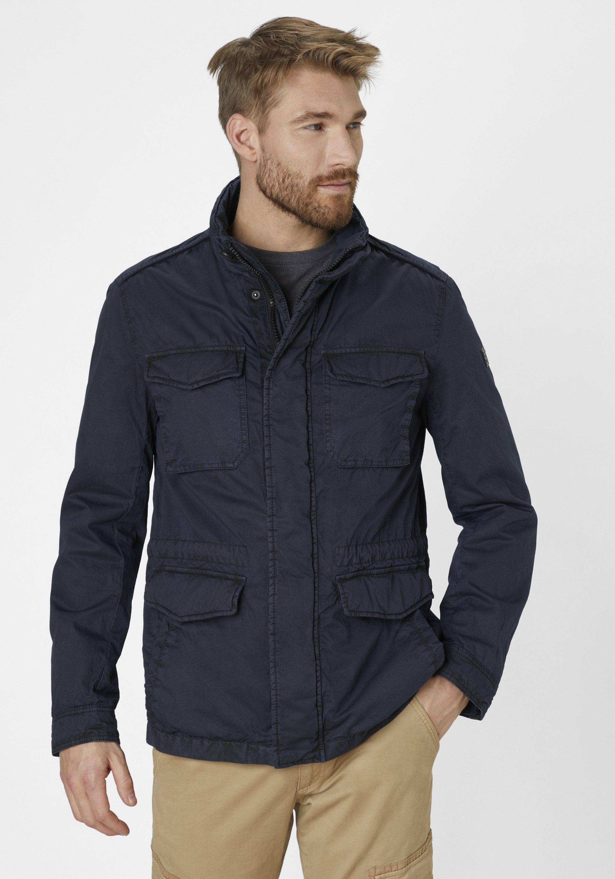 Redpoint Sommerjacke BUD Modern Fit Fieldjacket aus reiner Baumwolle