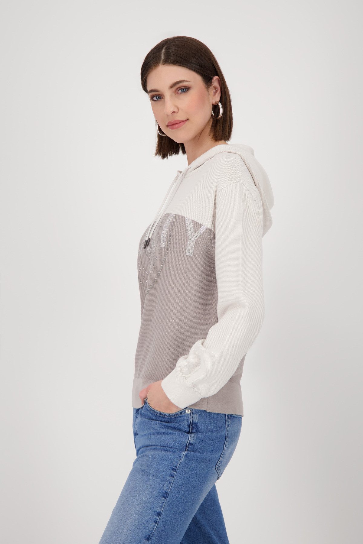 Monari Kapuzenpullover Pullover Beauty Colorblock Mit günstig online kaufen