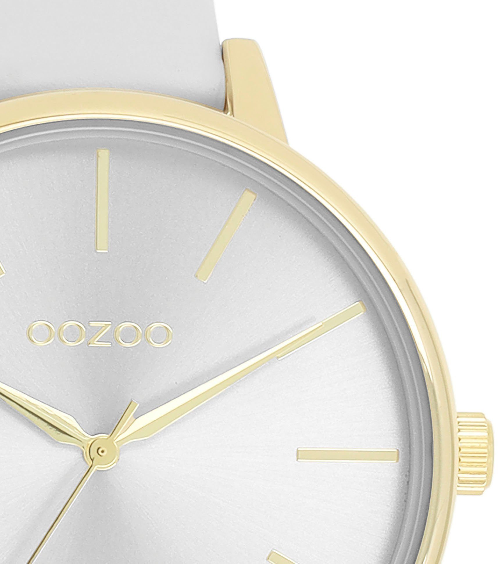 OOZOO Quarzuhr C11290, Armbanduhr, Damenuhr, Herrenuhr, Lederarmband