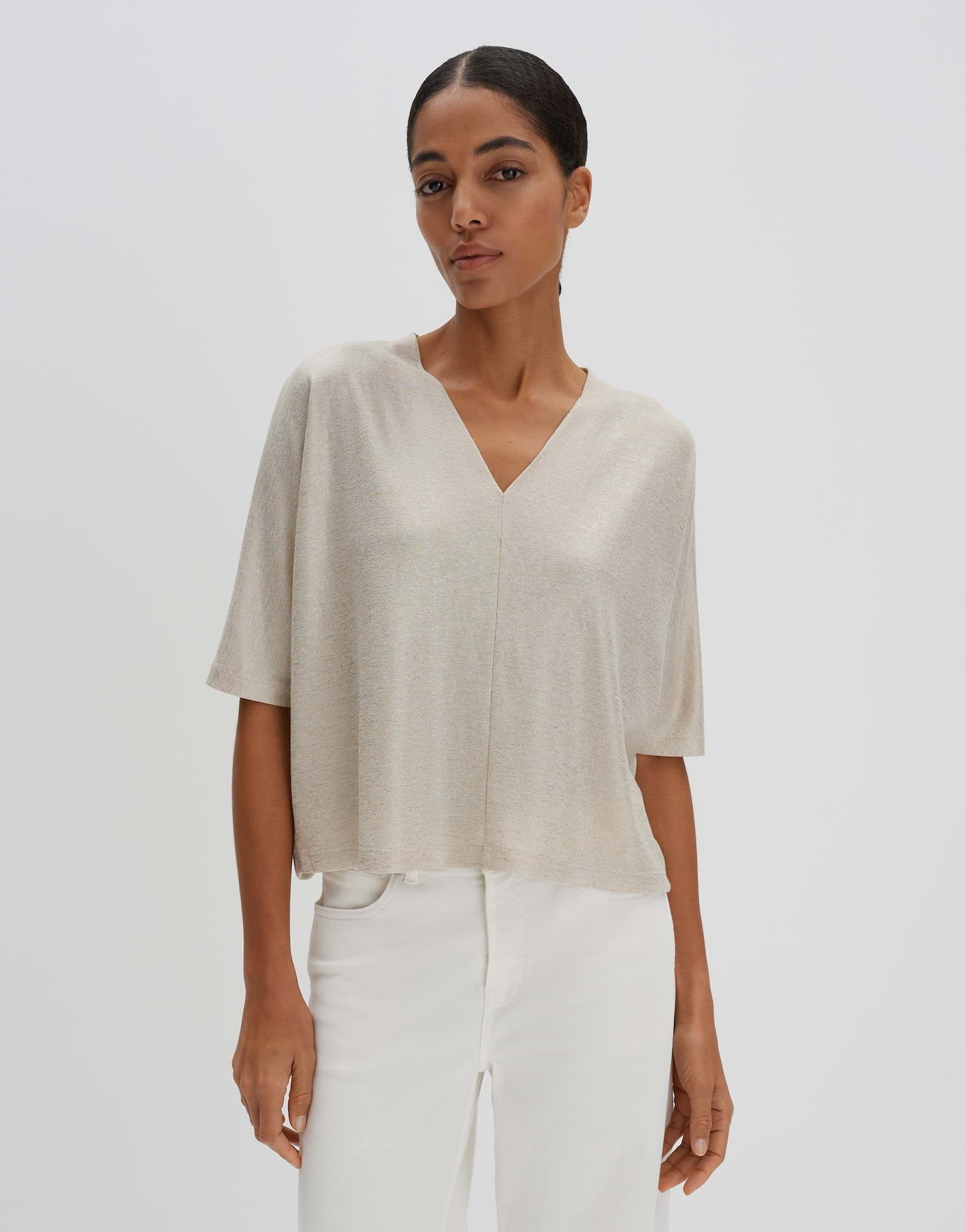 someday 3/4-Arm-Shirt KELORA Loose mit metallischem günstig online kaufen