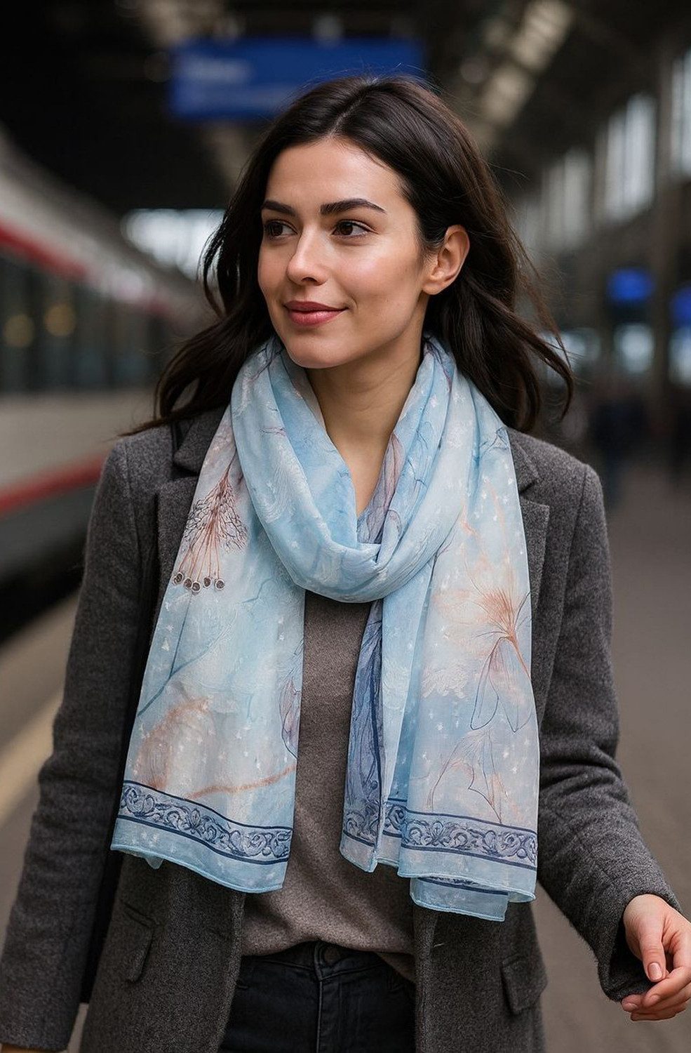 chic4home Schal Color Flow, (1-St. 1-teilig), sommerlicher Damen Schal mit günstig online kaufen