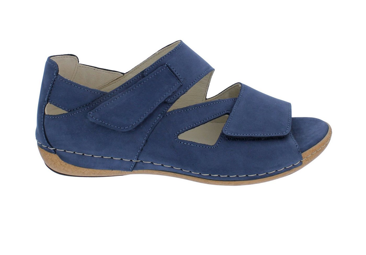 Waldläufer Waldläufer Sandalette Heliett 342025-191-206, Nubukleder, Jeans-Blau, Sandale