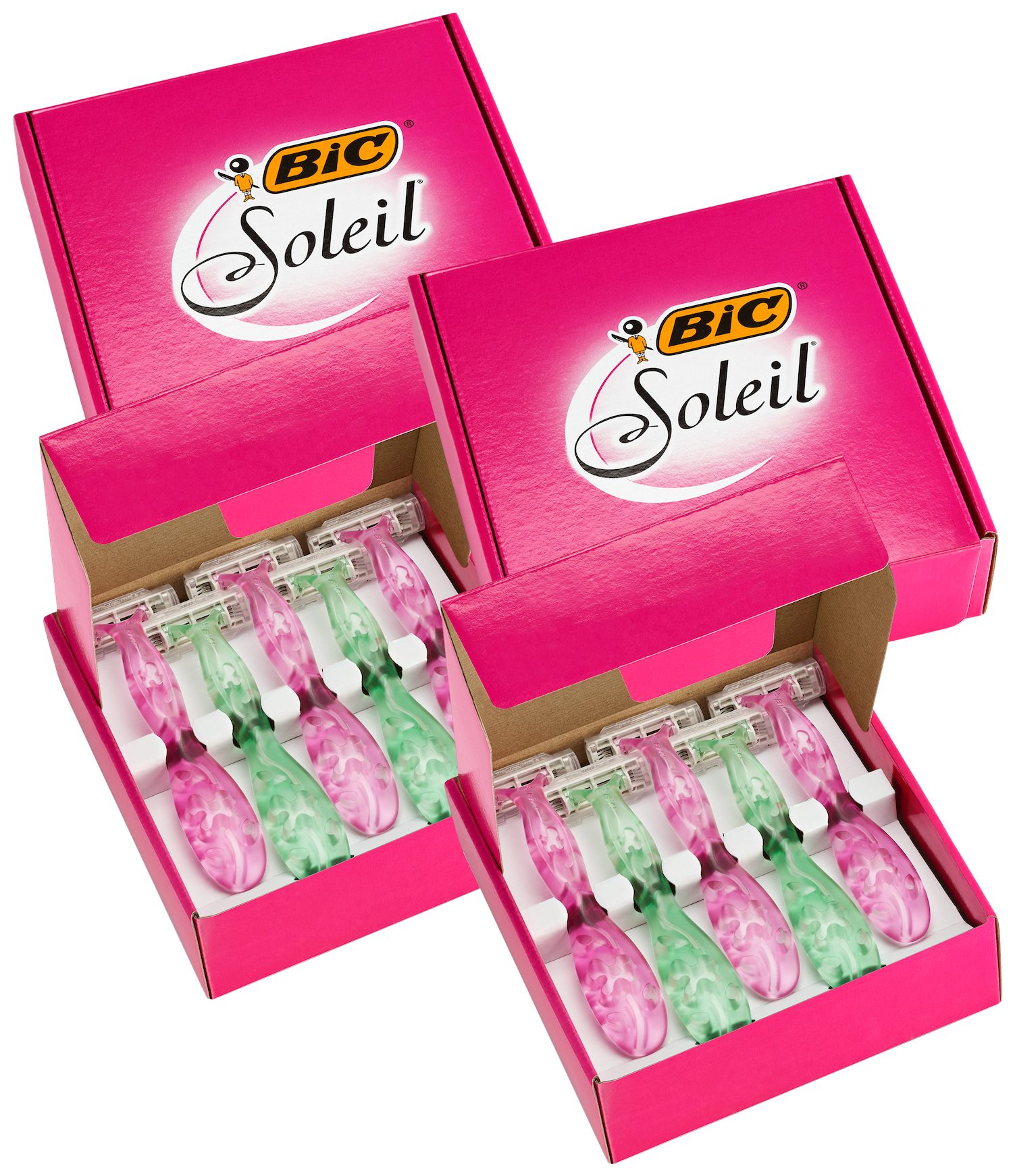 Einwegrasierer versch. Sensitive Einwegrasierer 20er BIC Pack, für BIC Soleil 20-tlg. Farben, Miss - Frauen