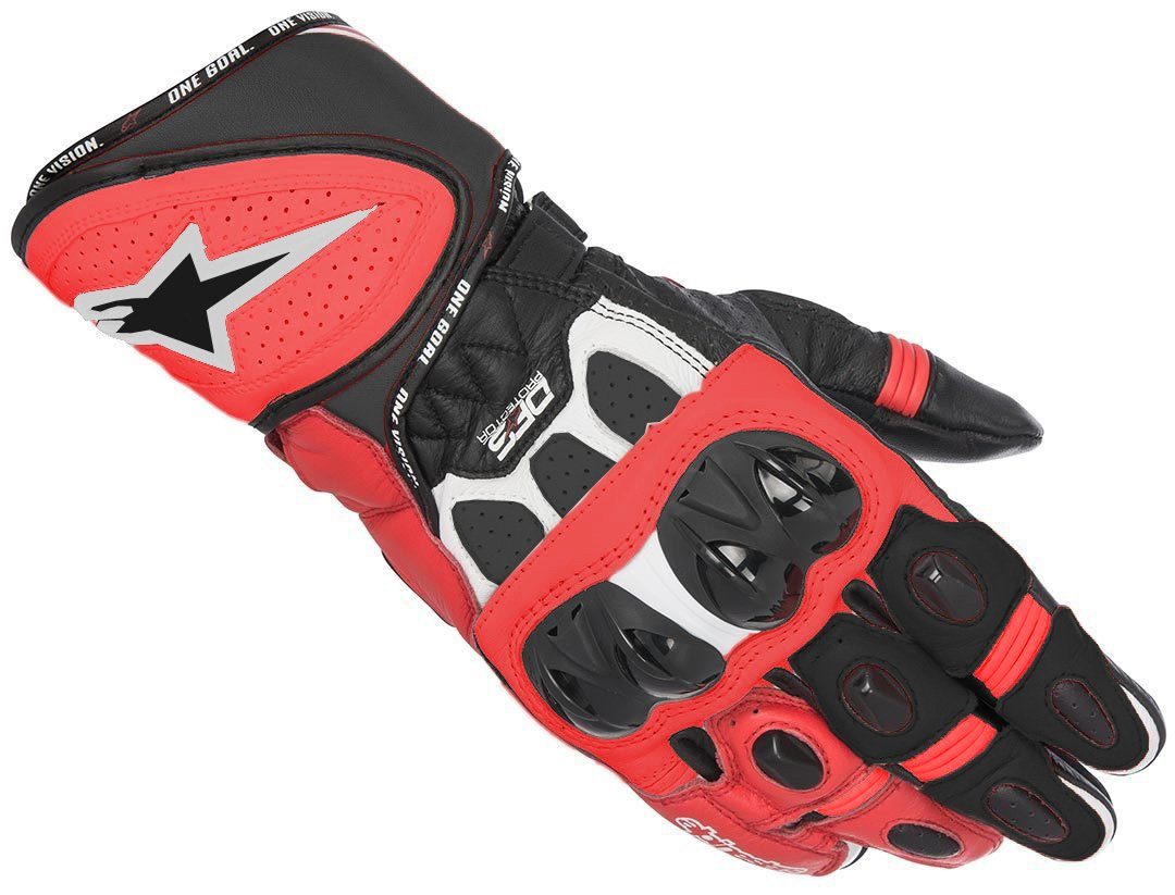Alpinestars Plus R GP Black/Red/White Handschuhe Motorradhandschuhe