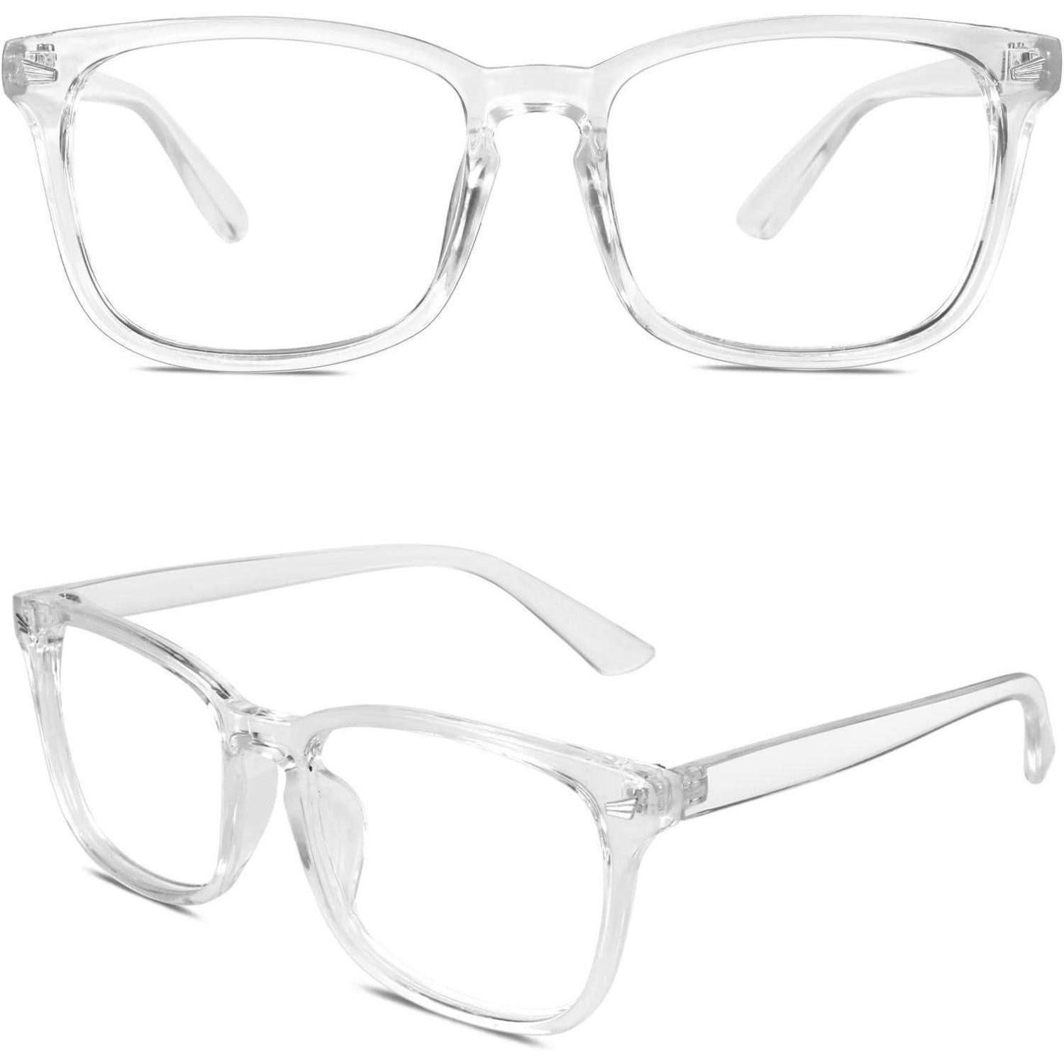 LuxusKollektion Brillengestell Nerdbrille Pantobrille Streberbrille Herren 80er A Transparent