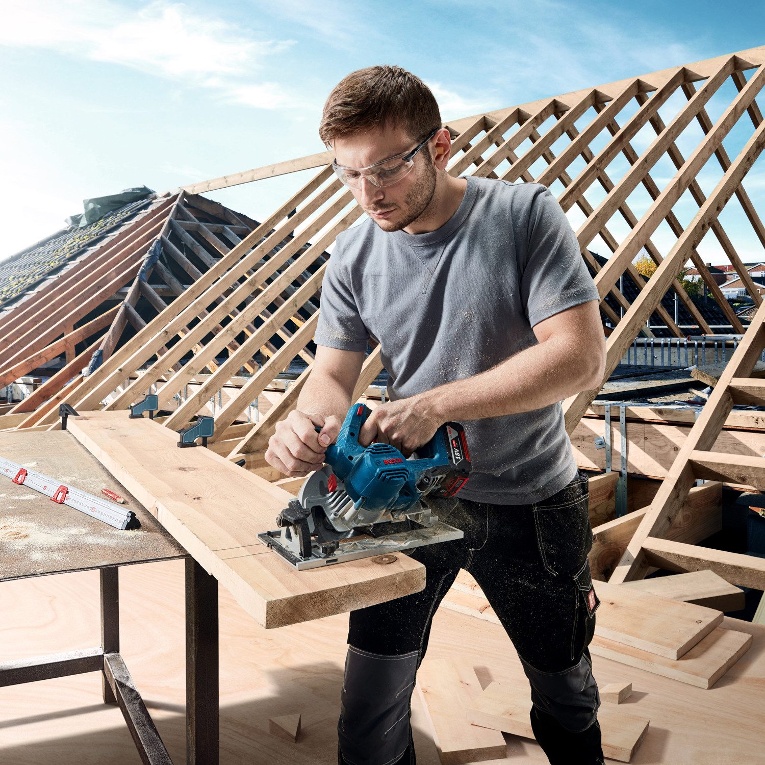 Bosch Professional Akku-Handkreissäge »GKS 18V-57-2«, in günstig online kaufen