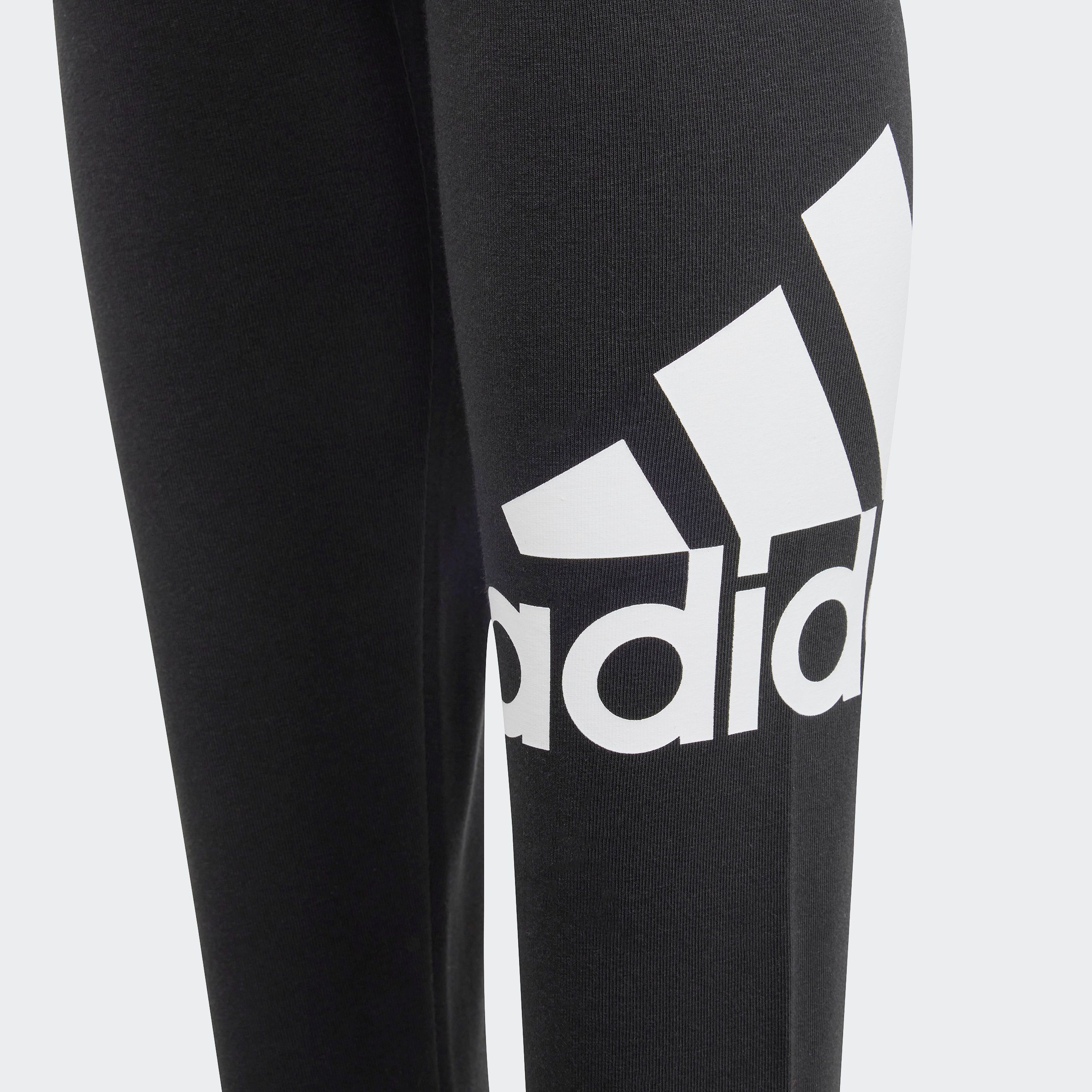 LOGO BIG ESSENTIALS Sportswear adidas (1-tlg) White TIGHT Leggings / Black COTTON