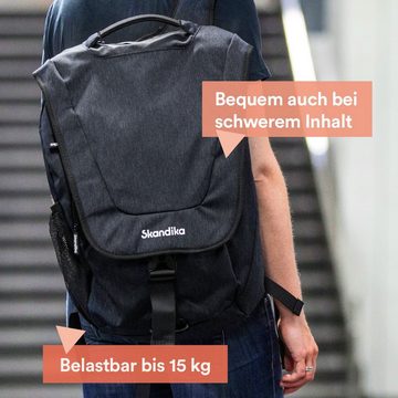 Skandika Rucksack Hjelp 18 Liter, Urban Style Design Rucksack Daypack Messenger Bag