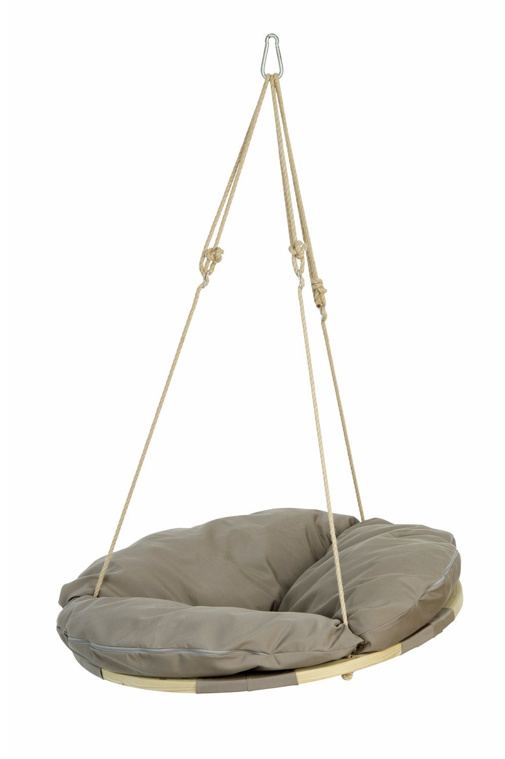 Amazonas Hängesessel Hängeschaukel Swing Nest taupe, wasserabweisend, weich