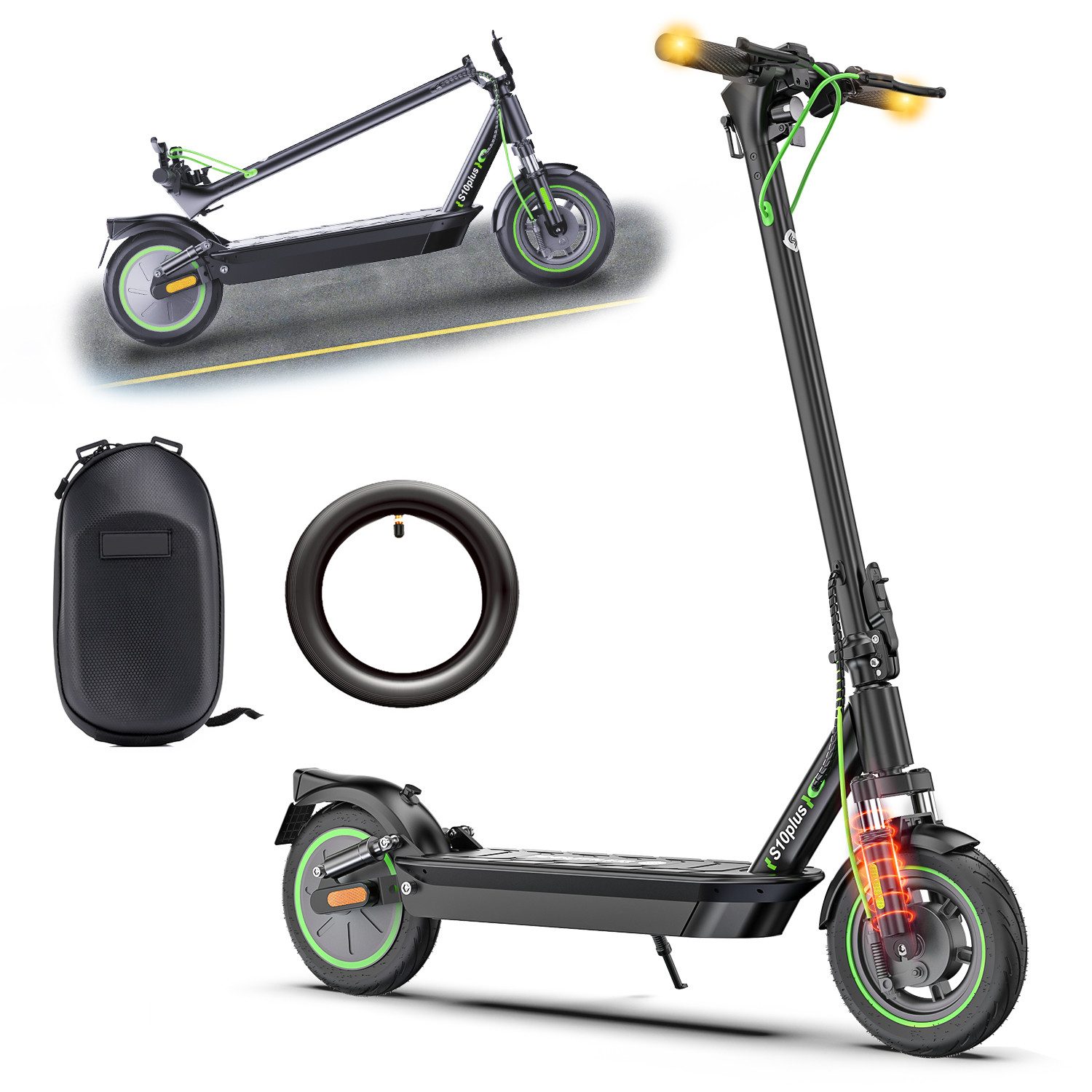 iSinwheel E-Scooter mit Straßenzulassung (ABE),Klappbarer Elektroroller mit APP, 500,00 W, 20,00 km/h, 60KM Reichweite,Duales Bremssystem, Belastung bis 120kg MAX 500W