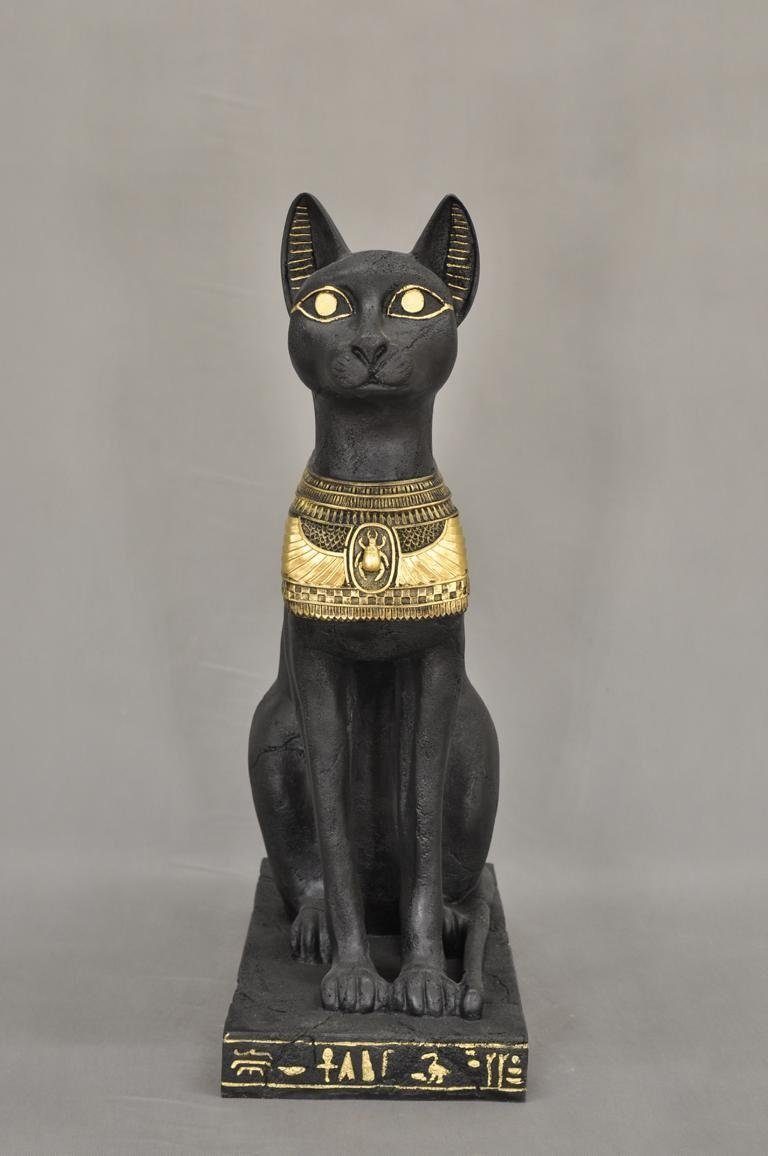 JVmoebel Tierfigur Design Ägyptische Katze Figur Statue Skulptur Figuren Deko Neu P2880, Made in Europa