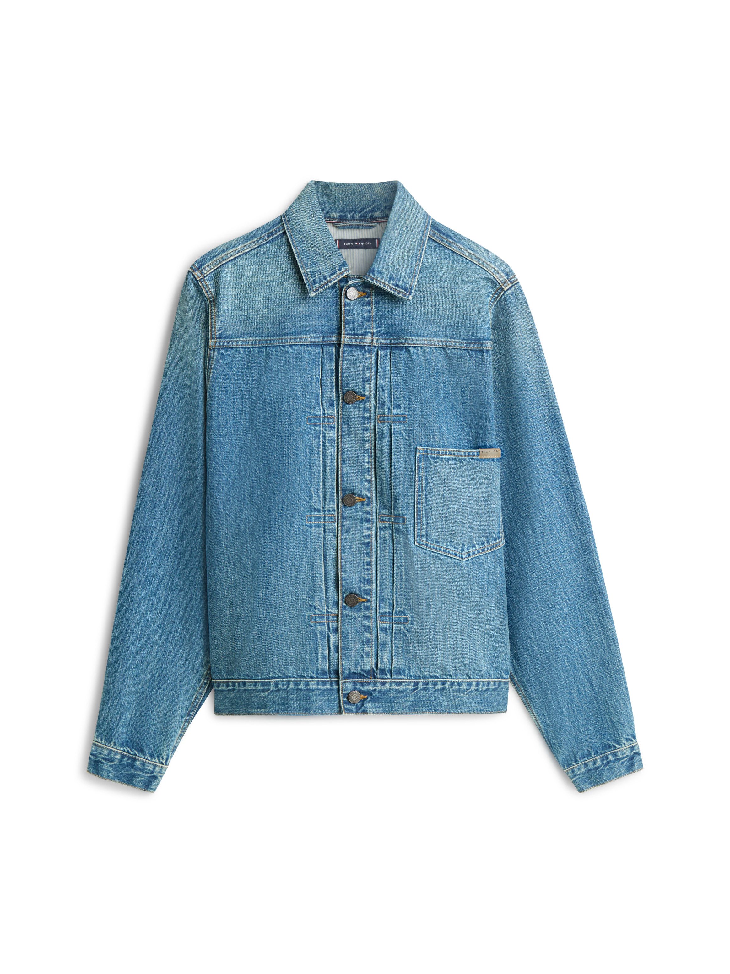 Tommy Hilfiger Jeansjacke TRUCKER Regular fit mit aufgesetzter Tasche – Bild 4 von 5
