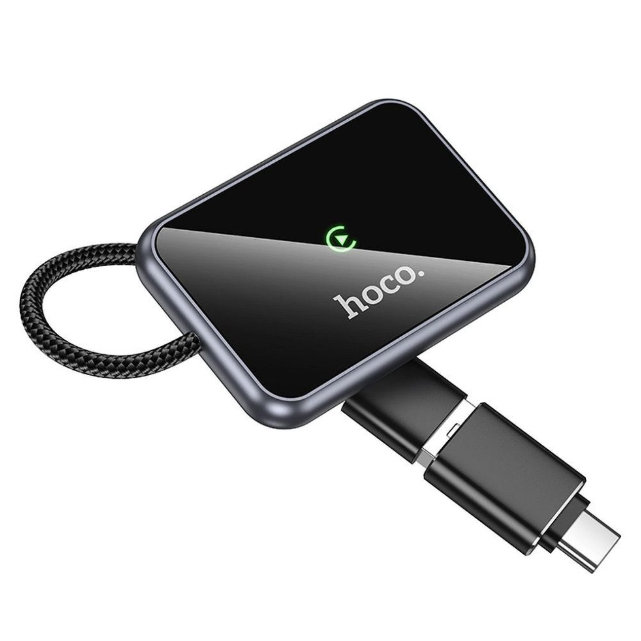 hoco. HU1 Adapter USB-A, USB-C (über Adapter), 8.5 cm, Kabelloser CarPlay-Adapter, USB-A/USB-C, für Fahrzeuge mit CarPlay