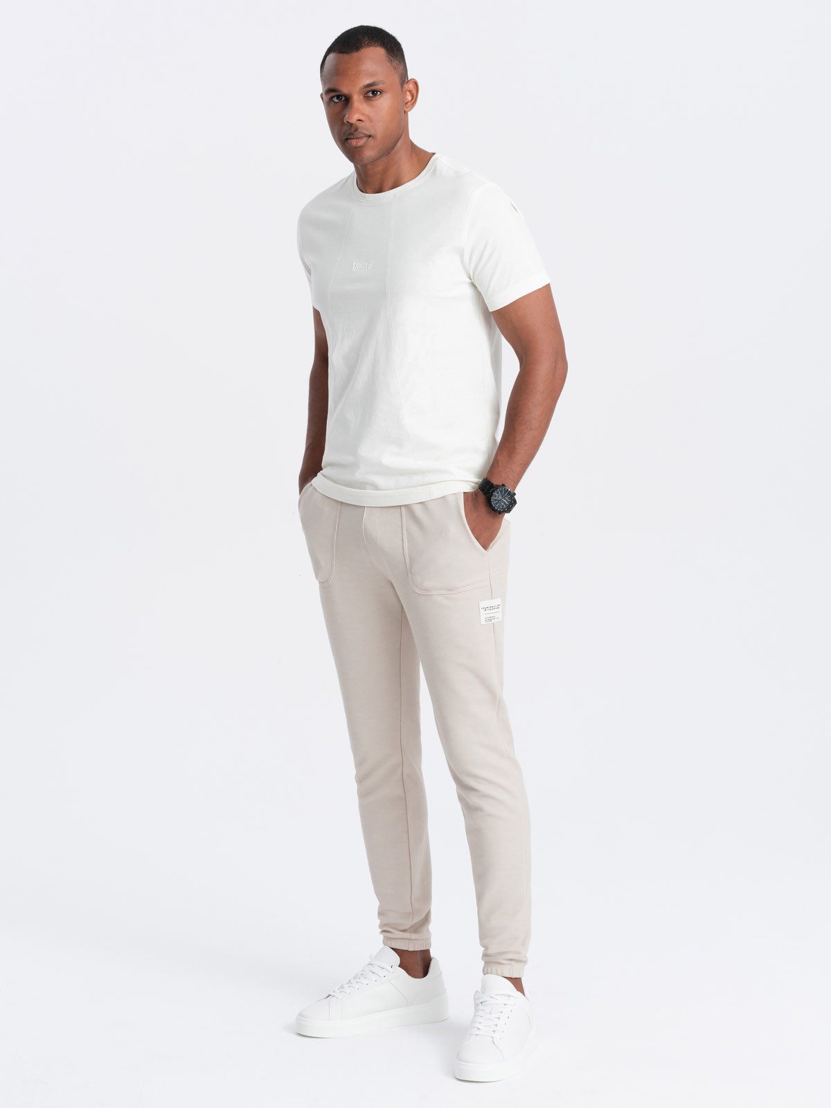 OMBRE Sweathose Strukturierte Strick- Sweathose für günstig online kaufen