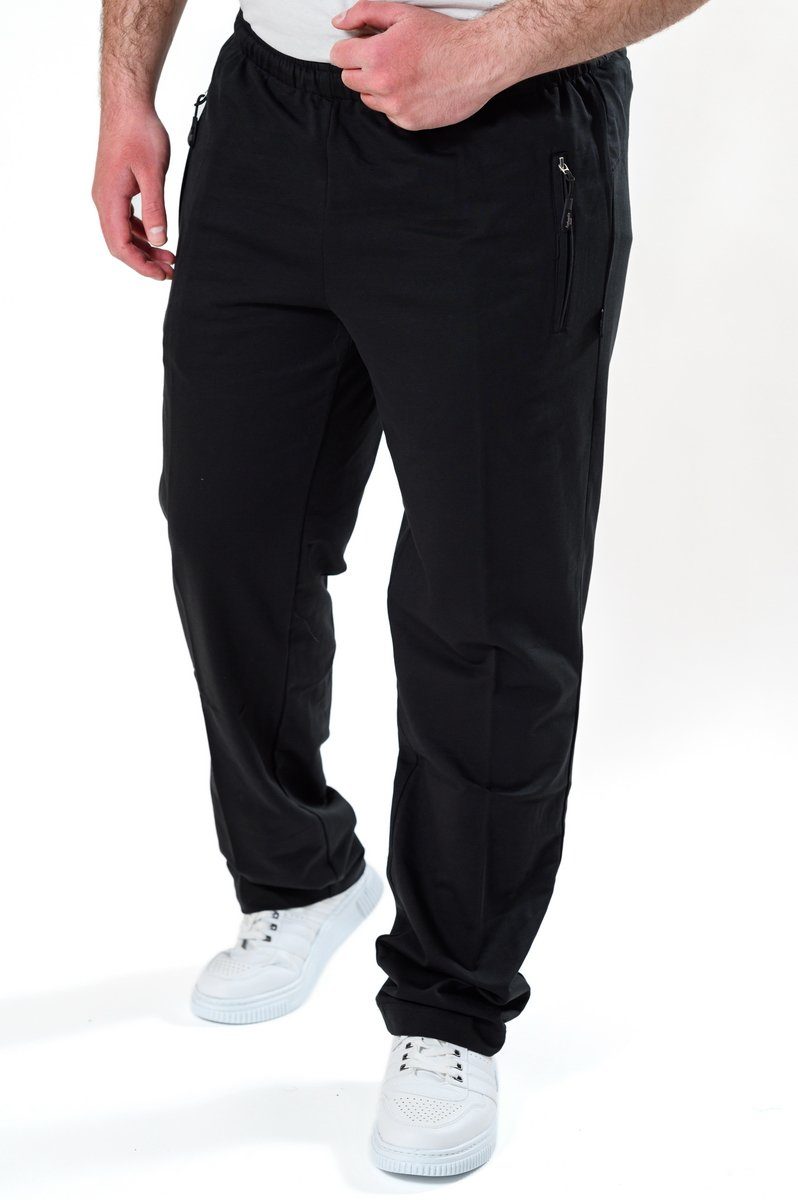 Herren Klein Kurzgröße Jerseyhose Jerseyhose 100% schwarz Baumwolle, & Authentic Übergröße