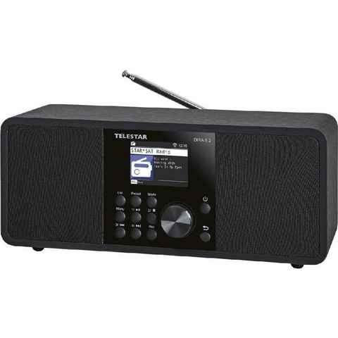 TELESTAR DIRA S 2 Multifunktions-Stereoradio Digiradio, Hybridradio, DAB+/UKW Digitalradio (DAB) (DAB+, UKW-Radioemfpang, Stereoradio, Internetradio, Webradio, UPnP, DLNA, Bluetooth, Farbdisplay USB Ladefunktion für externe Geräte)