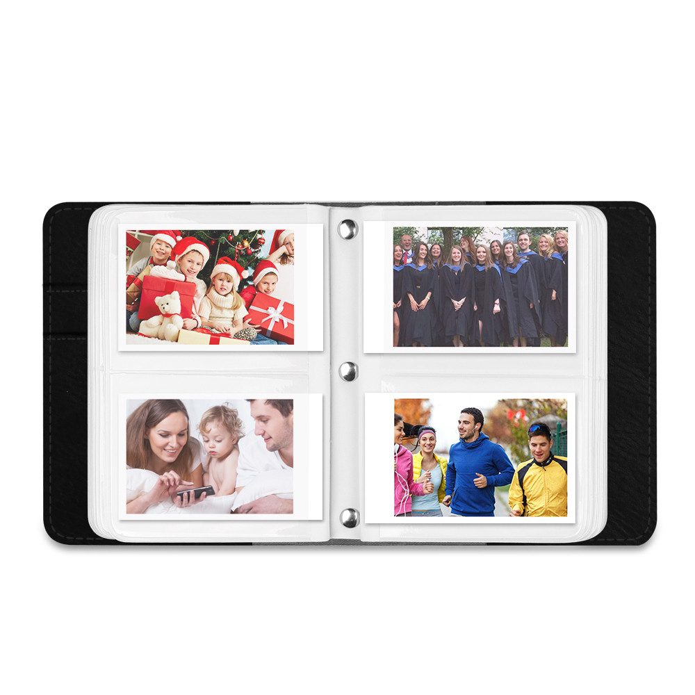 Fintie Fotoalbum für Fujifilm Instax Mini 12/11/9/8/7+/7s/EVO/40/90/Liplay/Link 2/Link (104 Taschen), 2x3 Zoll Film Foto-Album für Kodak Polaroid Sofortbildkamera Drucker