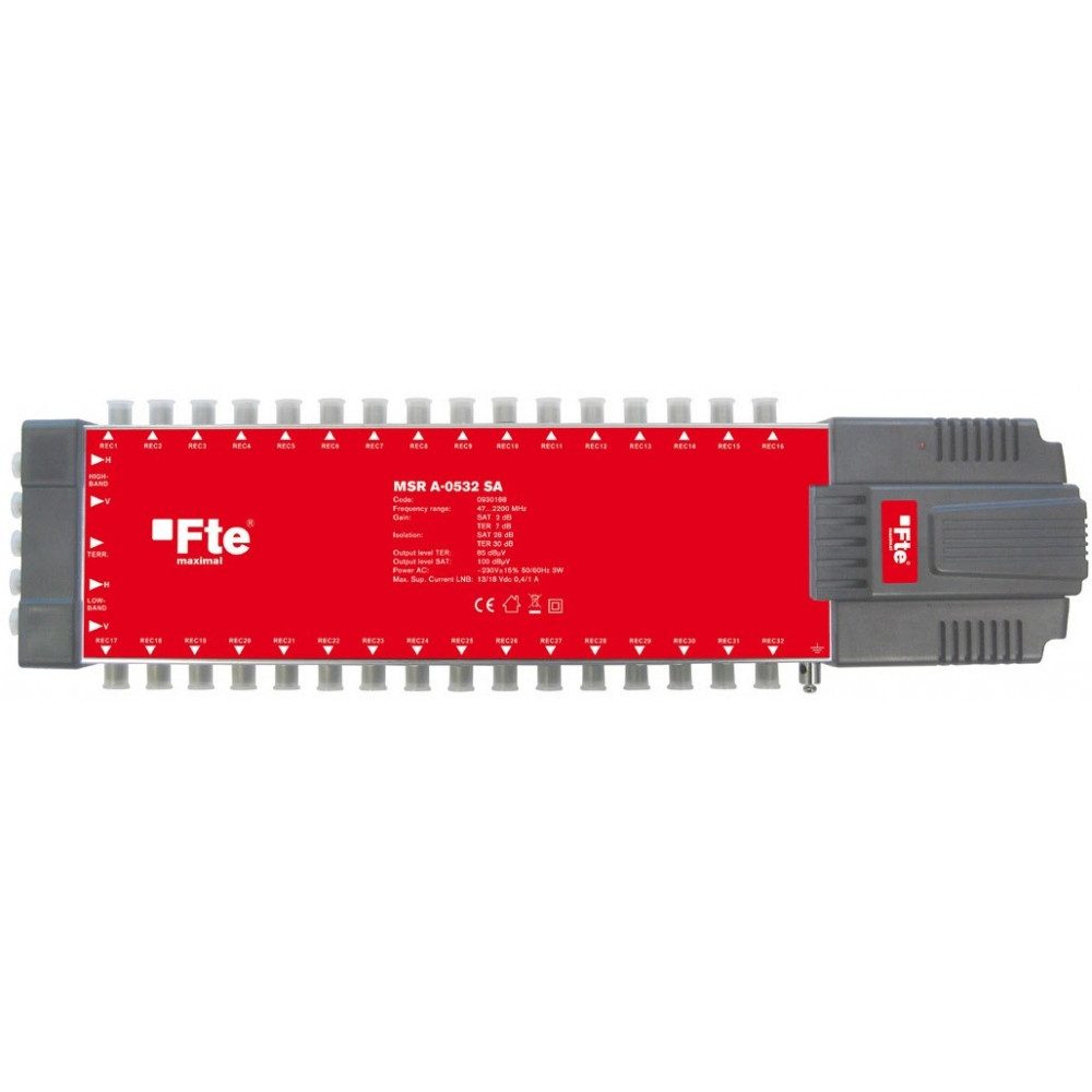 FTE Maximal SAT-Multischalter MSR A 0532 SA - Multischalter - rot/grau