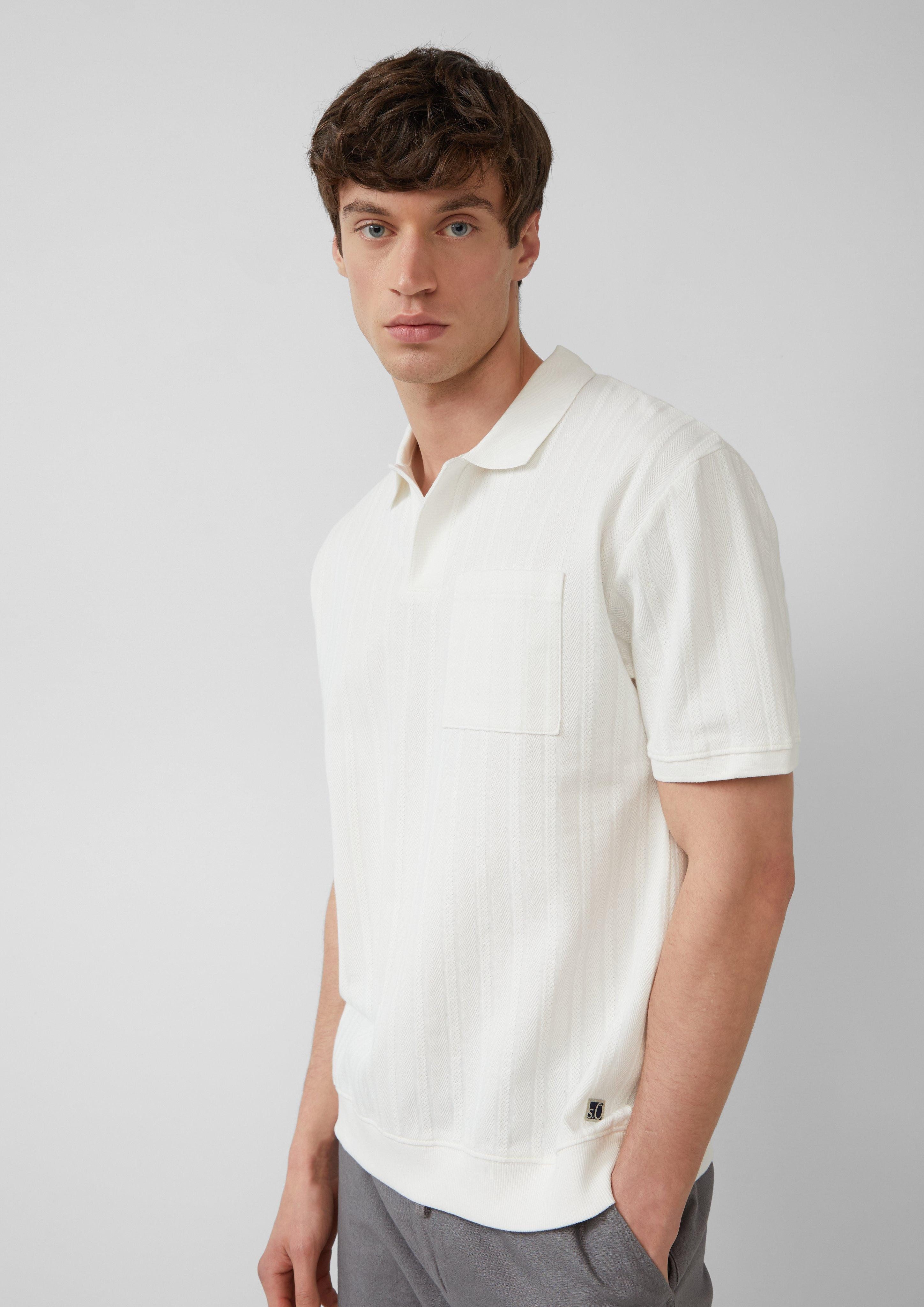 s.Oliver Kurzarmshirt Poloshirt im Relaxed Fit günstig online kaufen