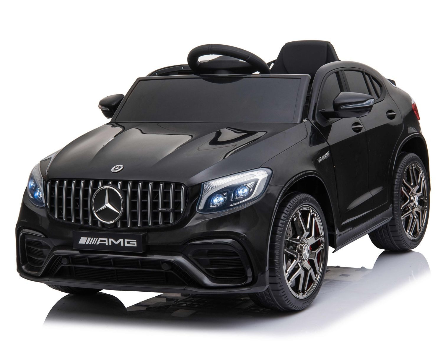 Elektro-Kinderauto Kinder Elektroauto Mercedes Benz GLC63 ZWEI 12V MOTOREN+LED+Audio+FB, Belastbarkeit 30 kg