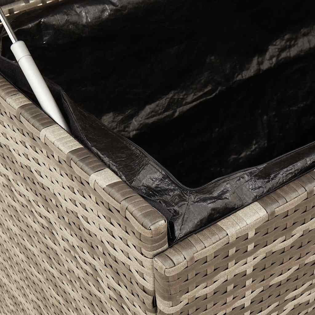vidaXL Gartenbox Gartentruhe mit Rollen Grau günstig online kaufen