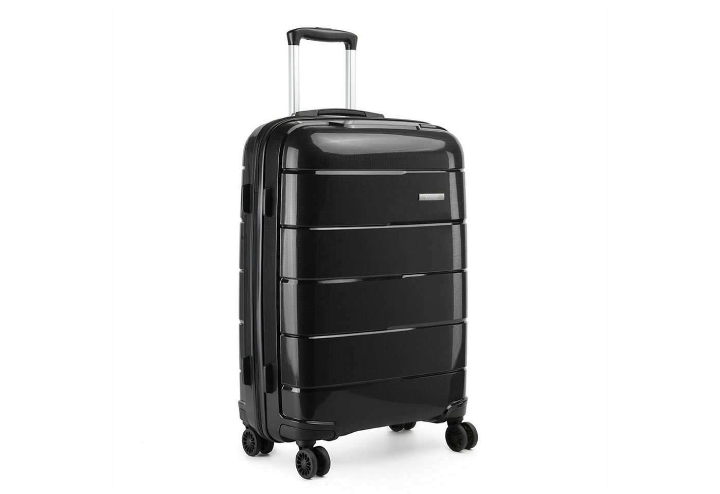 KONO Koffer Trolley mit 4 Rollen Polypropylen Ideal für Business & Schule