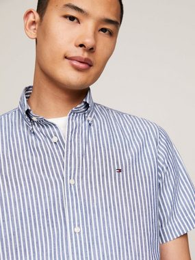 Tommy Hilfiger Kurzarmhemd W-CO/LI CLASSIC STP RF SHIRT fein gestreift