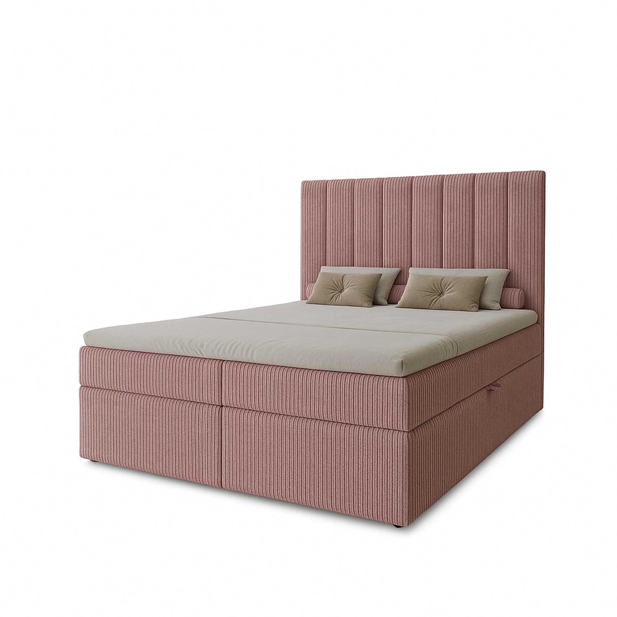 MARPUR Boxspringbett NERO MIL (Boxspringbett, Bettkasten, Matratze), Bettkasten inkl. Matratze