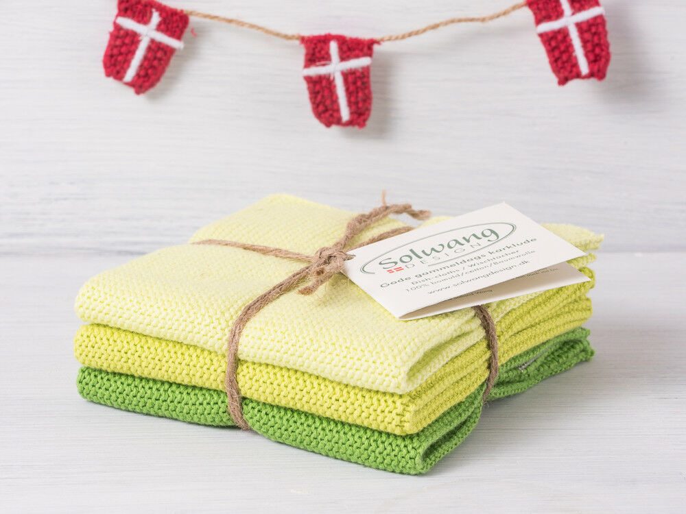 Solwang Spültuch Solwang Wischtuch Hellgrün Kombi 3er Set