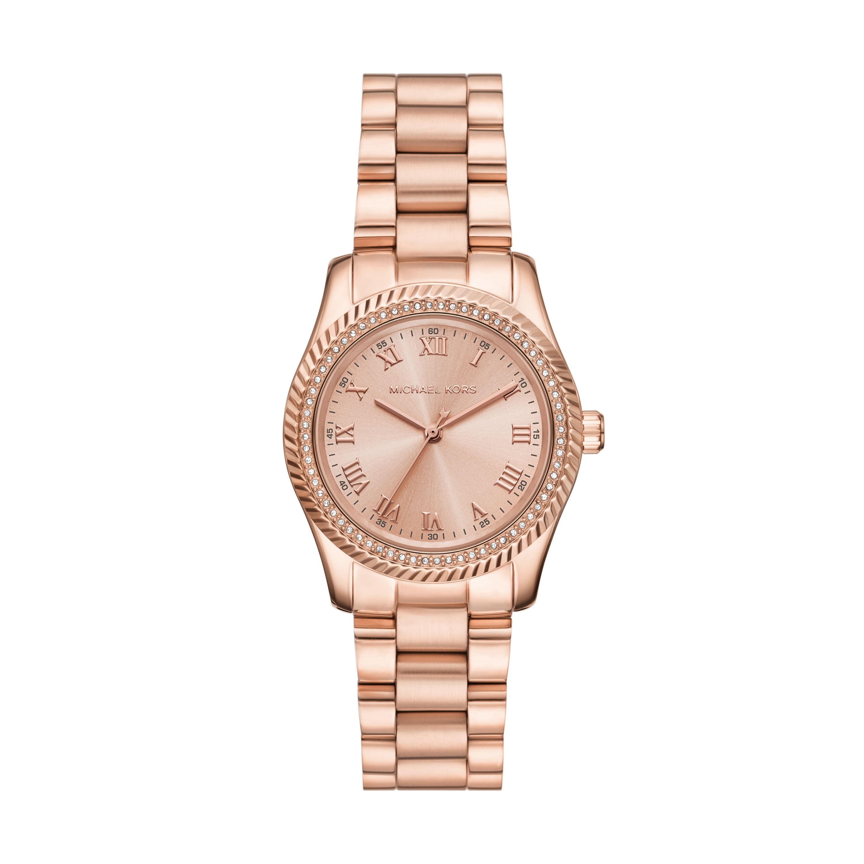MICHAEL KORS Quarzuhr Lexington MK7623, Armbanduhr, Edelstahlarmband, analog, Glassteine