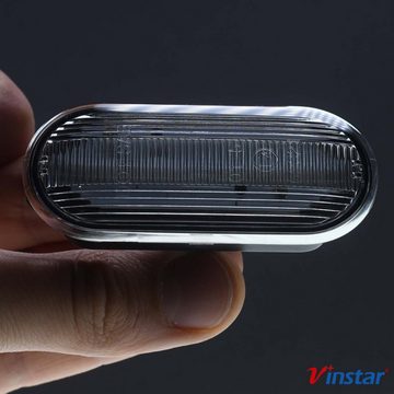 Vinstar KFZ-Ersatzleuchte LED Seiten Blinker KLAR für VAG-Gruppe, kompatibel mit: FORD FIESTA FOCUS SEAT Ibiza Leon VW Golf Passat T5