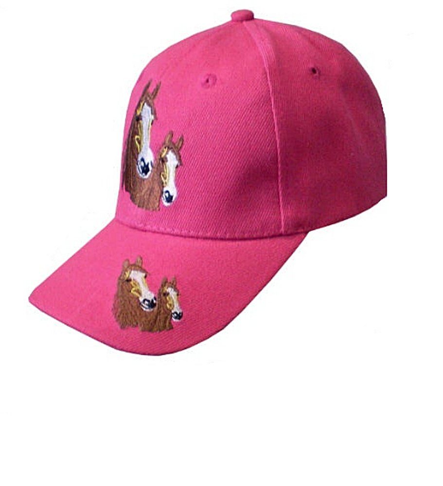 Westernlifestyle Baseball Cap für Kinder bestickt mit Pferd pink