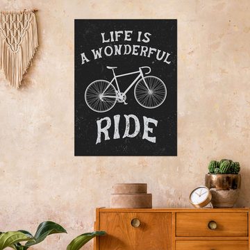 Posterlounge Wandfolie Editors Choice, Life is a wonderful ride, Illustration