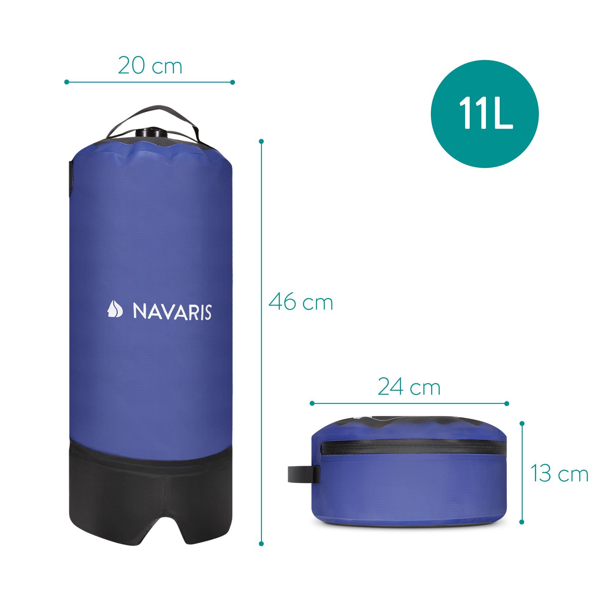Navaris Solardusche Campingdusche Gartendusche mit Pumpe günstig online kaufen