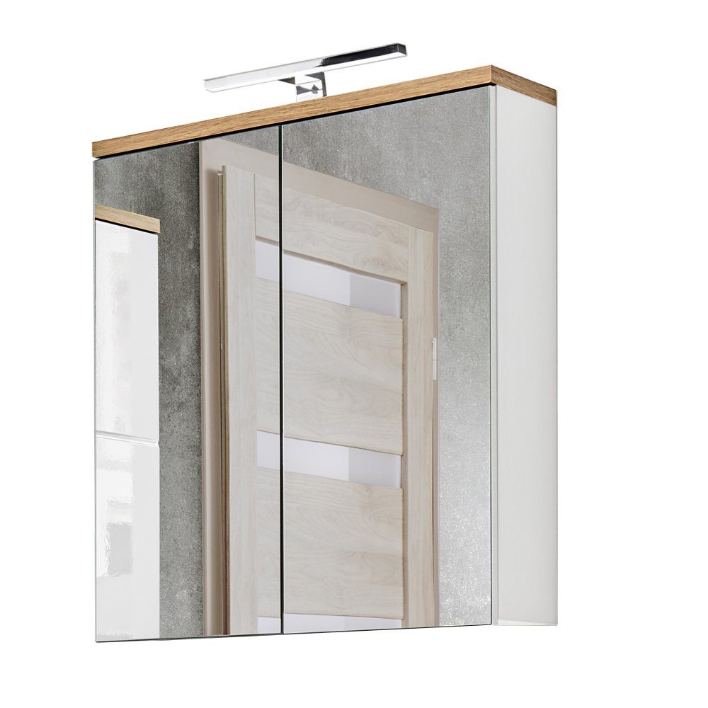 Lomadox Spiegelschrank LUTON-56 mit LED-Beleuchtung, B/H/T günstig online kaufen