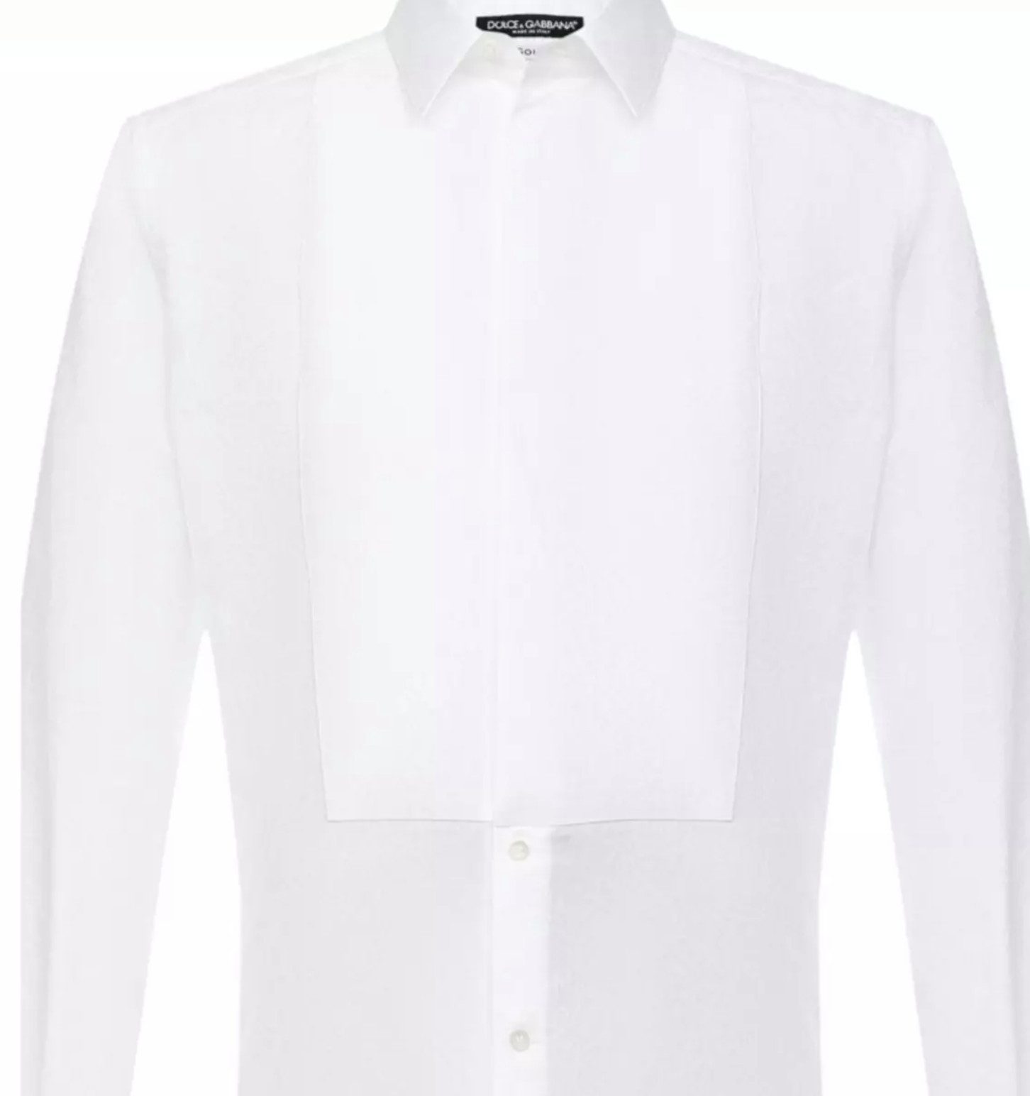DOLCE & GABBANA Smokinghemd Gold Floral Catwalk Tuxedo Hemd floraler Jacquard-Struktur – edel und dezent
