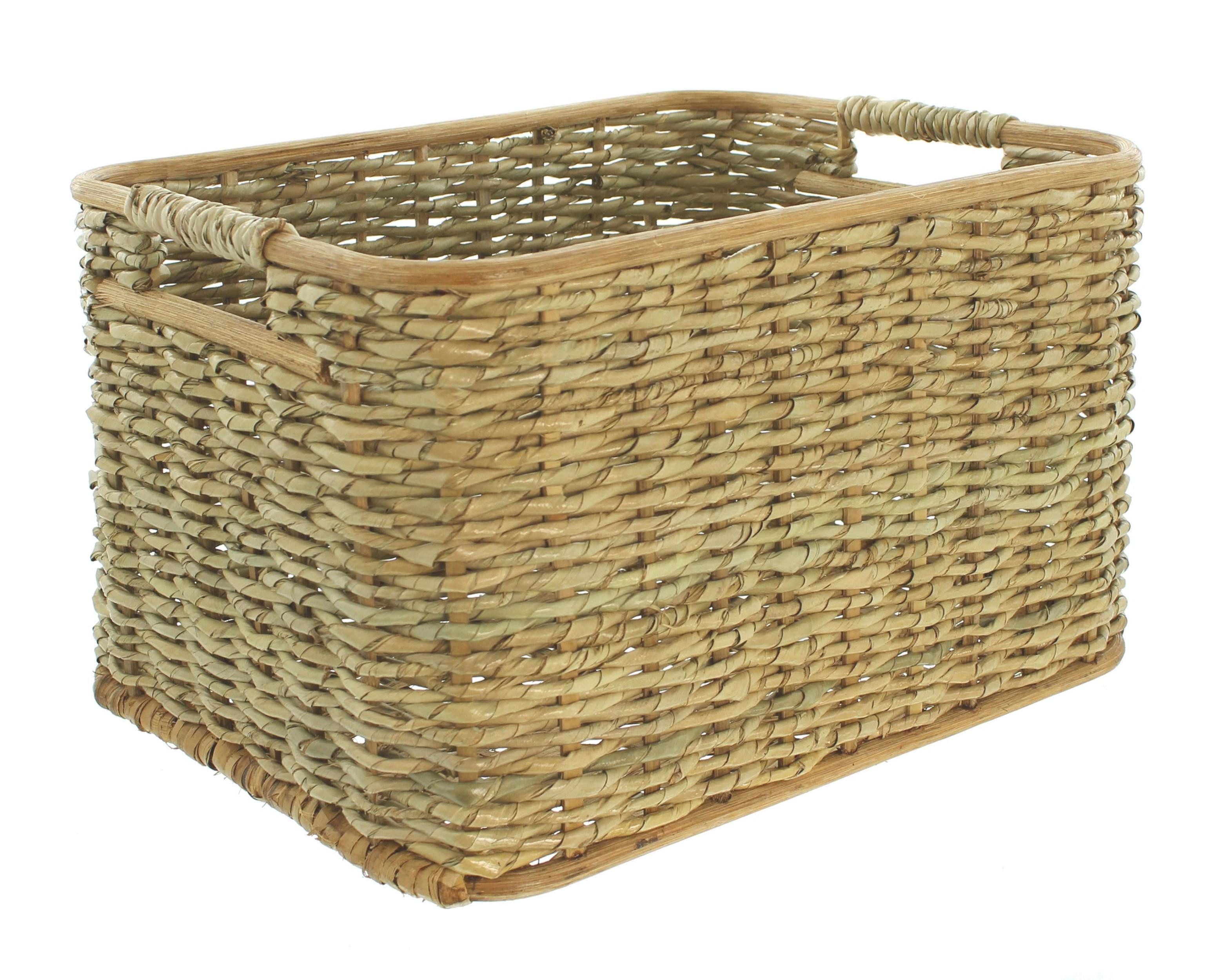 Frank Flechtwaren Flechtkorb Aufbewahrungskorb Rattan 40x30x23cm – Regalkorb