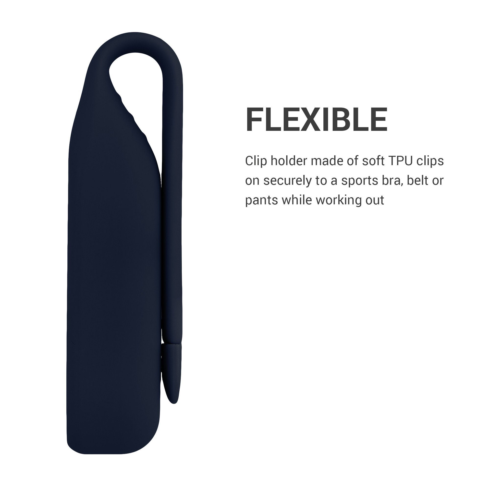 kwmobile Fitness-Tracker 2x Clip Halter für Xiaomi Mi Band 7 / 6 / 5 / 4 (2-tlg), Silikon Fitnesstracker Holder