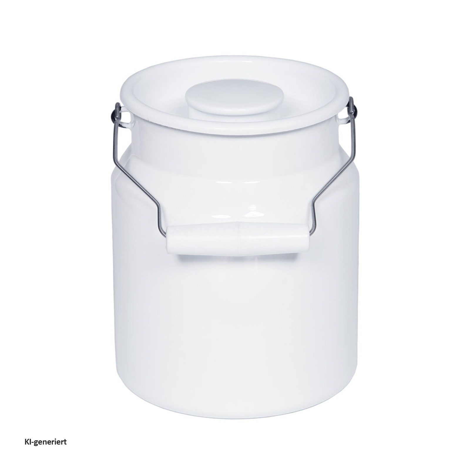 Riess Milchkanne Emaillekanne mit Deckel WEISS, 3 l, (Stück, 1-St), Empfohlen bei Nickelallergie