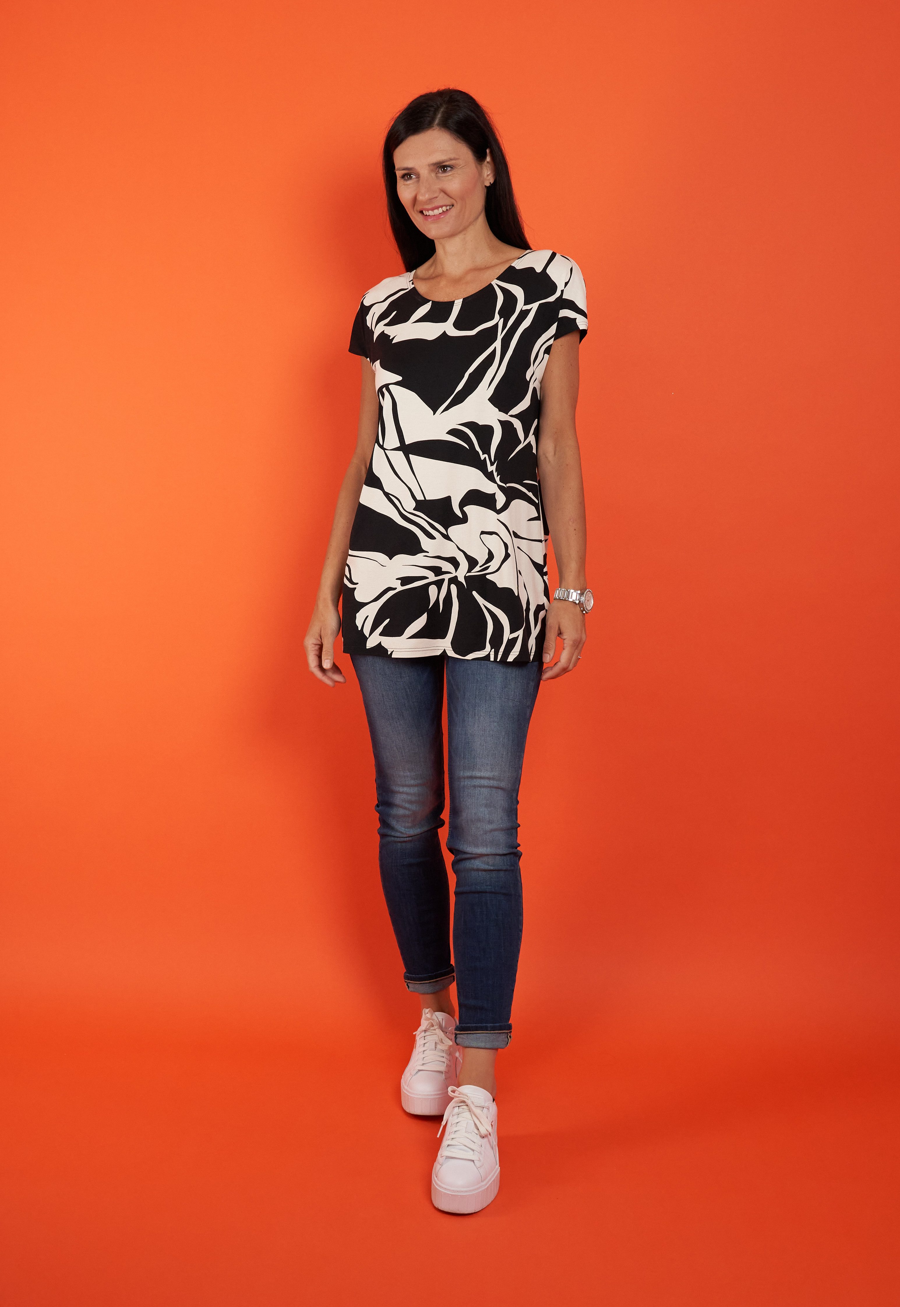 Seidel Moden Kurzarmshirt mit All-Over Print, günstig online kaufen