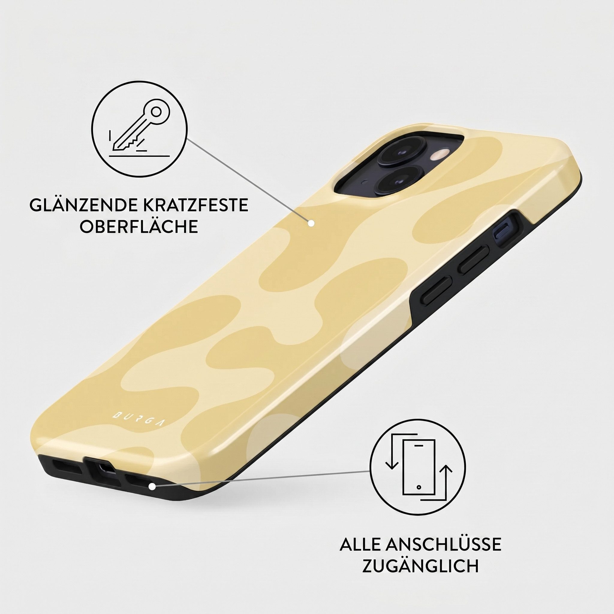 BURGA Backcover Burga Tough Back Cover MagSafe Apple iPhone 15 - Glow