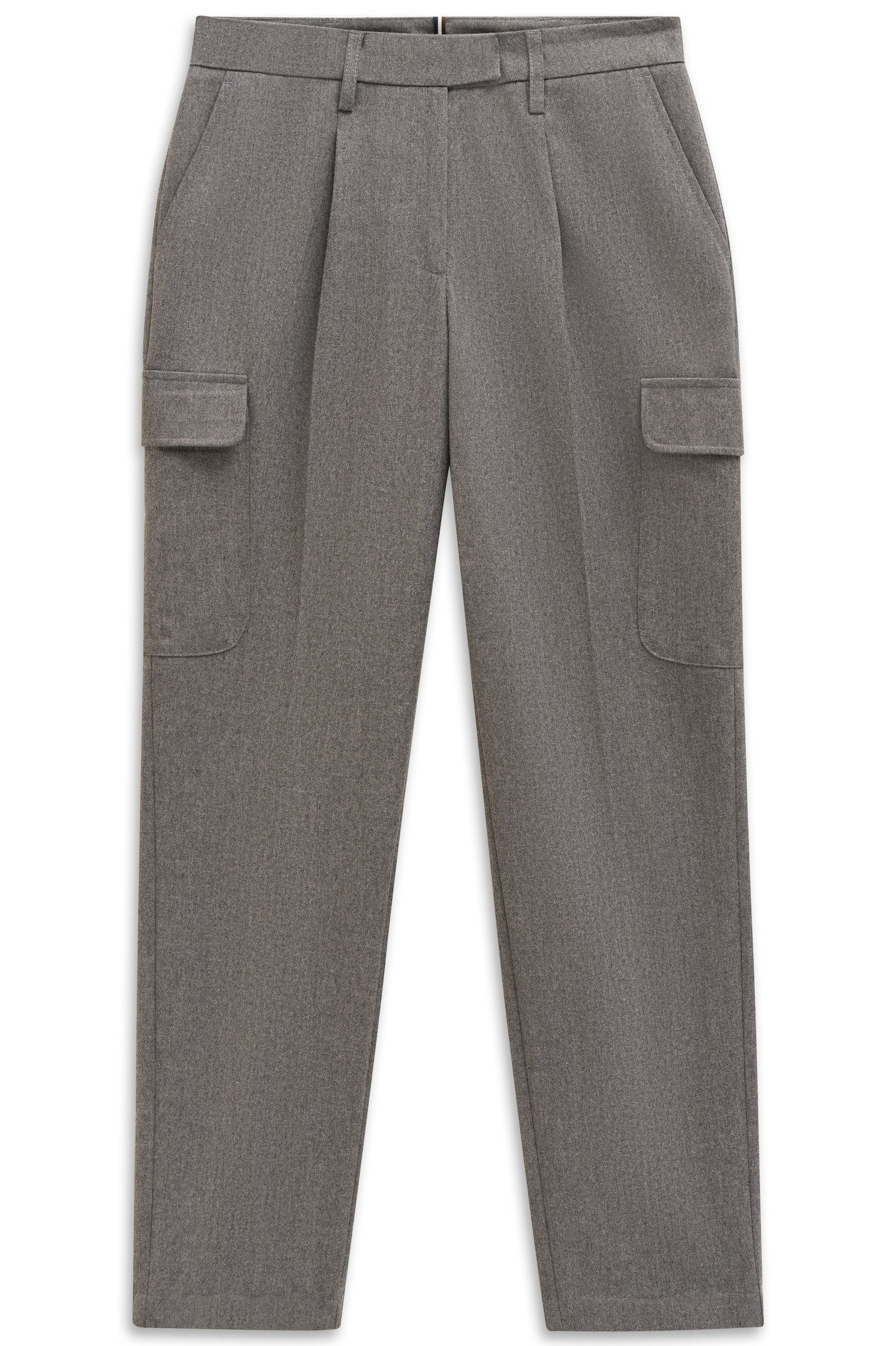 bugatti Cargohose Stretch-Mix mit Bundfalte & normaler Passform