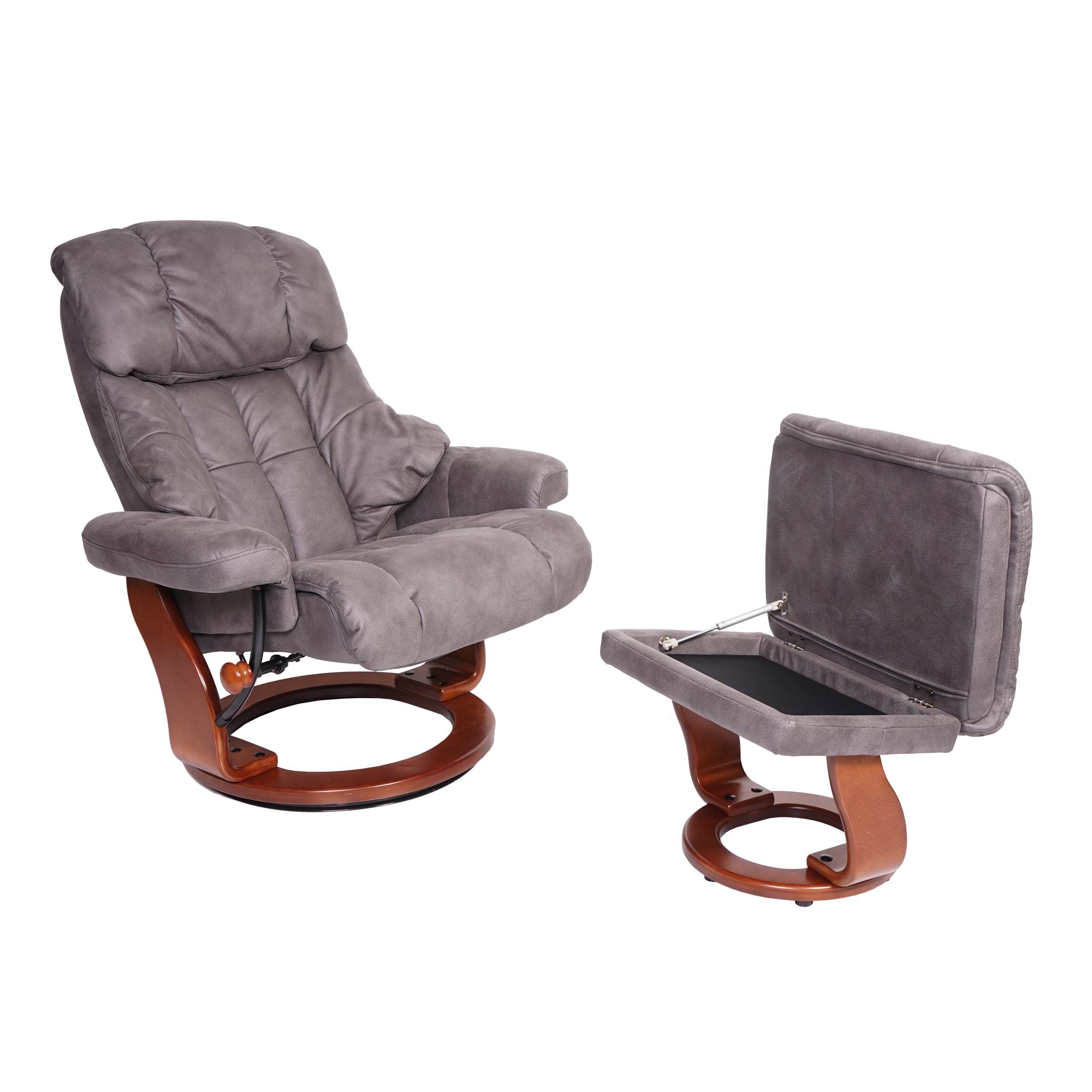 MCA furniture Relaxsessel Edmonton-R, Breite Armlehnen, Um 360° drehbar