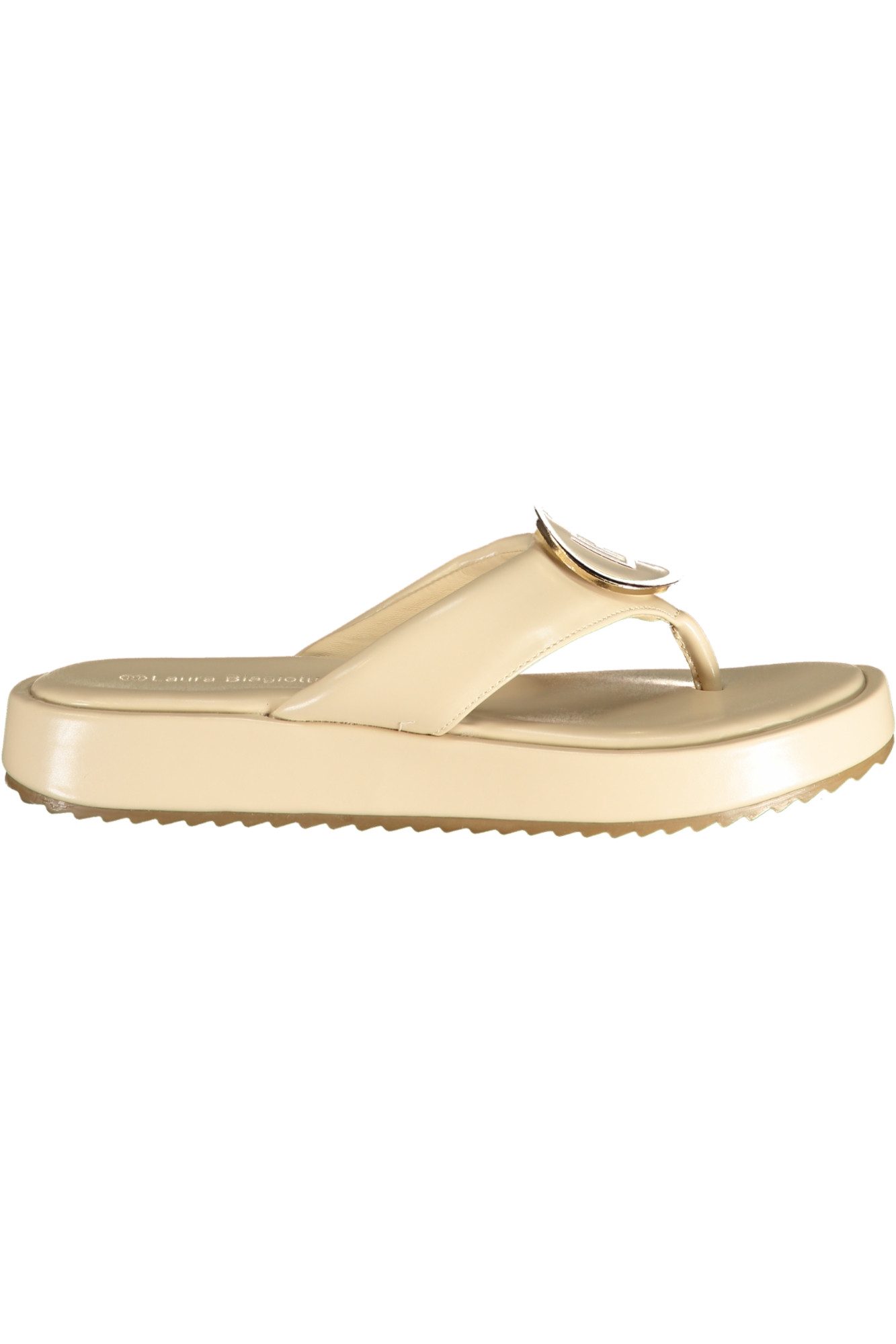 Laura Biagiotti Zehentrenner Elegante Damensandale Beige - Zehentrenner für