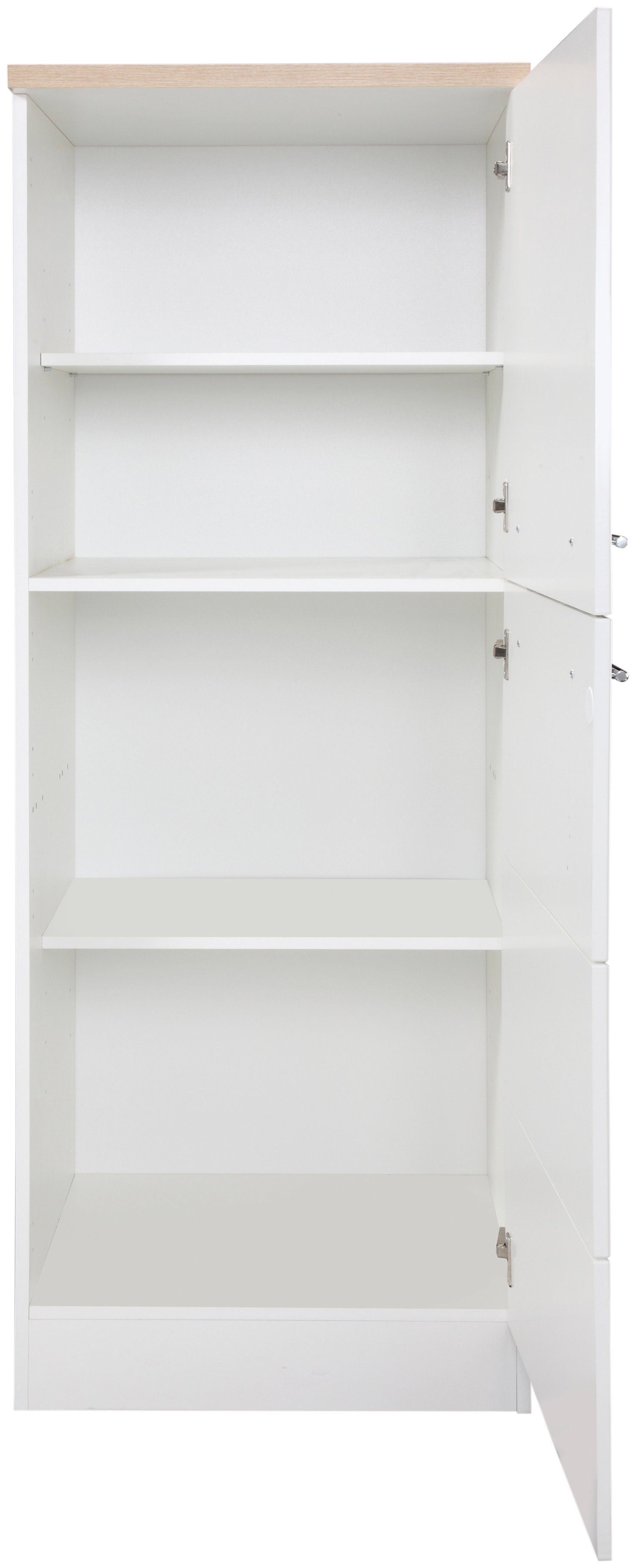 KOCHSTATION Seitenschrank KS-Wien Breite 60 cm, Höhe 165 cm, Türanschlag wechselbar – Bild 3 von 5