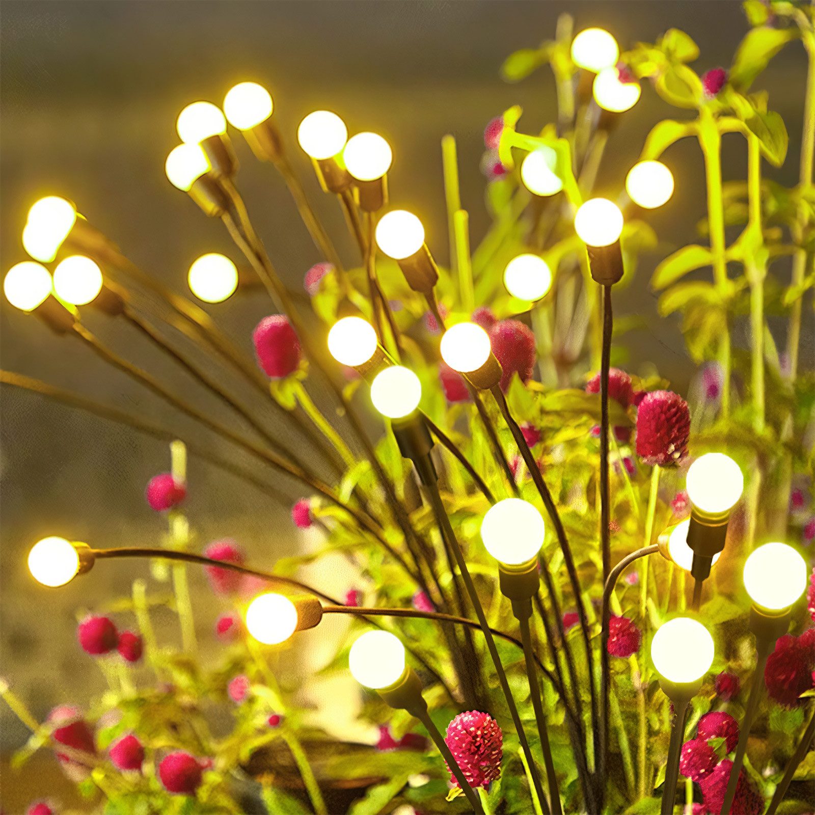 BlingBin LED Gartenleuchte LED Glühwürmchen Solarleuchten, günstig online kaufen