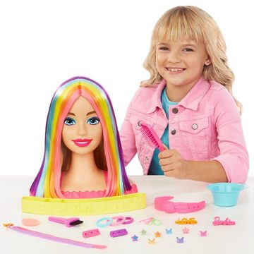 Barbie Anziehpuppe Deluxe Styling-Kopf blond Barbie Totally Hair Mattel Frisierkopf